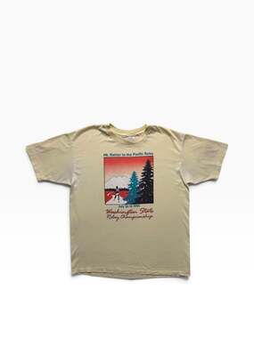 Vintage 1991 Mt. Rainier to the Pacific Relay Washington State T-Shirt